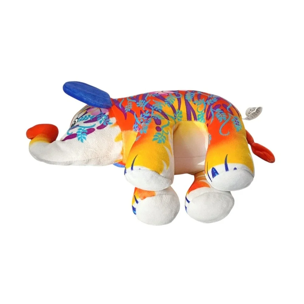 Pop Art Soft Cepia Mighty Size TIGER Elephant Plush‎ Beanie Toy 9